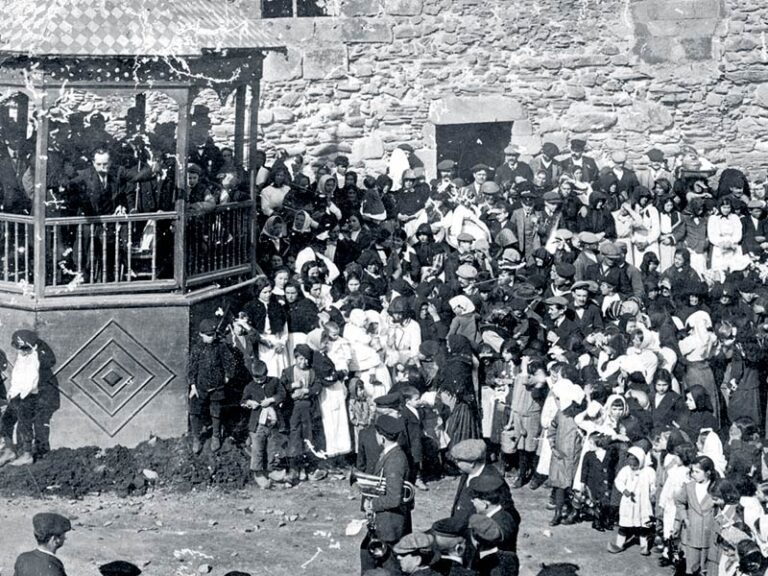 Praza do Conde a principios del siglo XX